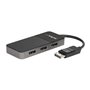 StarTech.com Hub Concentrador MST DisplayPort 1.4 de 3 Puertos 4 K - Divisor Splitter - Compatible con Windows - HDR - EDID (MST
