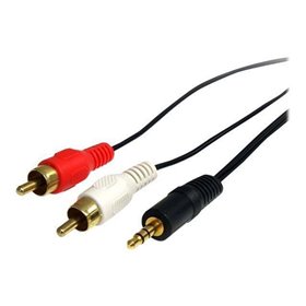 StarTech.com Stereo Audio Kabel - 3.5mm Male zu 2x RCA Male - Audiokabel