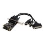 StarTech.com 2S1P PCI Express Serial Parallel Combo Card mit Breakout Kabel - parallellt/seriellt Karte