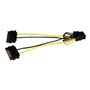 StarTech.com SATA Strom zu 8 Pin PCI Express Video Card Strom Kabel Adapter - strömkabel