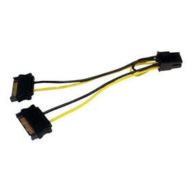 StarTech.com SATA Strom zu 6 Pin PCI Express Video Card Strom Kabel Adapter - strömkabel
