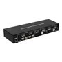IC INTRACOM techly 2-Port DisplayPort1.2 Dual-Monitor KVM Switch