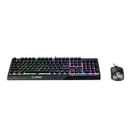 MSI Vigor GK30 combo - keyboard and mouse set - US - Tastatur & Maus Set - Englisch - US - Schwarz