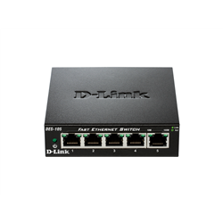 D-Link DES-105 5-Port Fast Ethernet Switch 10/100 Mbps