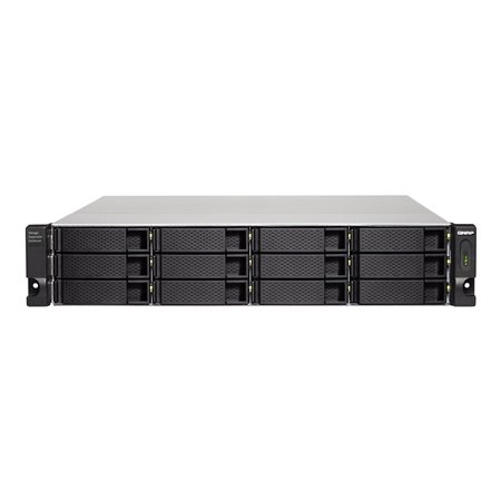 QNAP TL-R1200C-RP (USB) 12-Bay 2U Rackmount USB 3.2 Gen2 Type-C high-capacity JBOD storage enclosure with redundant power