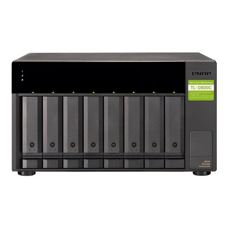 QNAP TL-D800C 8-Bay USB 3.2 Gen2 Type-C high-capacity JBOD Storage Enclosure