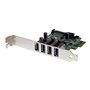 StarTech.com 4 Port PCI Express PCIe SuperSpeed USB 3.0 Kontroller Card Adapter mit SATA Strom