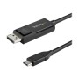 StarTech.com 6.6 ft. (2 m) USB-C to DisplayPort 1.2 Cable - Bi-Directional - USB / DisplayPort cable - 2 m