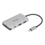 Targus USB-C MP H w 2xUSB A 2xUSB-C  USB-Hubs - 4 - Grau