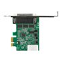 StarTech.com 4 Port PCI Express RS232 Serial Adapter Card - 16950 UART - 256-byte FIFO Cache - PCI E Serial Card - serial adapte