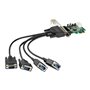 StarTech.com 4 Port PCI Express RS232 Serial Adapter Card - 16950 UART - 256-byte FIFO Cache - PCI E Serial Card - serial adapte