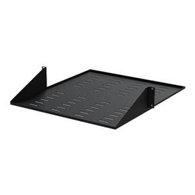StarTech.com 2 Post Server Rack Shelf - Vented - Center Mount - Black - Supports up to 75 lb. - 2 post Network Rack Shelf rack s