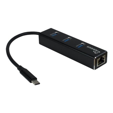 Inter-Tech Argus IT-410 USB-Hubs - 3 - Schwarz