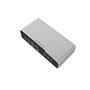 Gembird Digital alarm clock with Qi wireless charging function - Silver