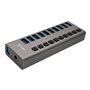 I-Tec USB 3.0 Charging HUB 10 port + Power Adapter 48 W USB-Hubs - 10 - Grau
