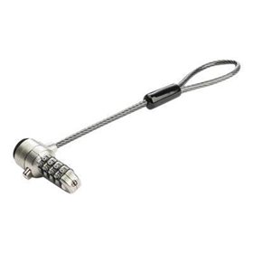 StarTech.com Laptop Cable Lock Expansion Loop - 6" / 15 cm Branch Cable & K-Slot Combination Lock - Computer Security Cable (BRN
