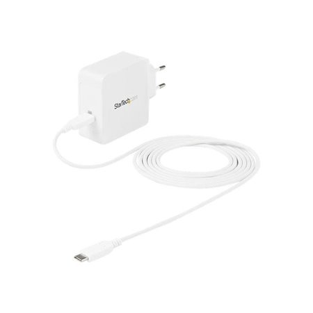 StarTech.com USB C Wall Charger - 60W PD 1m cable - Portable Travel USB Type C Fast Charge Universal Laptop Adapter - USB IF/CE 