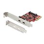 StarTech.com PCIe USB 3.1 Card - 2x USB C 3.1 Gen 2 10Gbps - PCIe Gen 3 x4 - ASM3142 Chipset - USB Type C PCI Express Card - USB