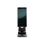 StarTech.com Phone and Tablet Stand - Foldable - Multi Angle - Aluminum - Black - Adjustable Smartphone / Tablet Stand - desktop