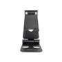 StarTech.com Phone and Tablet Stand - Foldable - Multi Angle - Aluminum - Black - Adjustable Smartphone / Tablet Stand - desktop
