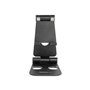 StarTech.com Phone and Tablet Stand - Foldable - Multi Angle - Aluminum - Black - Adjustable Smartphone / Tablet Stand - desktop