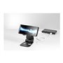 StarTech.com Phone and Tablet Stand - Foldable - Multi Angle - Aluminum - Black - Adjustable Smartphone / Tablet Stand - desktop
