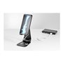 StarTech.com Phone and Tablet Stand - Foldable - Multi Angle - Aluminum - Black - Adjustable Smartphone / Tablet Stand - desktop