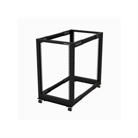 StarTech.com 4POSTRACK18U - 18U Open Cabinet Rack with Wheels