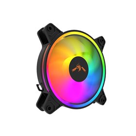 DUTZO KURA 120 ARGB Bundle Version - Only connectable to controller - Gehäuselüfter - 120mm - Schwarz mit RGB LED - 24 dBA