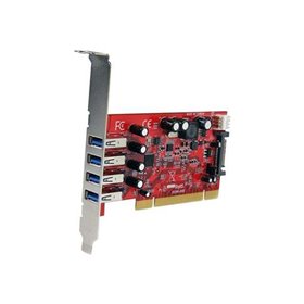 StarTech.com 4 Port PCI SuperSpeed USB 3.0 Adapter Card mit SATA / SP4 Strom