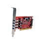 StarTech.com 4 Port PCI SuperSpeed USB 3.0 Adapter Card mit SATA / SP4 Strom