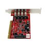 StarTech.com 4 Port PCI SuperSpeed USB 3.0 Adapter Card mit SATA / SP4 Strom