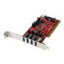 StarTech.com 4 Port PCI SuperSpeed USB 3.0 Adapter Card mit SATA / SP4 Strom