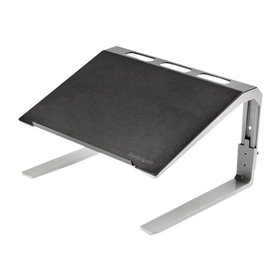 StarTech.com Adjustable Laptop Stand - Heavy Duty Steel & Aluminum - 3 Height Settings - Tilted - Ergonomic Laptop Riser for Des