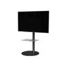 ConnecTech StandView TV Floor Mount with rotatable top. 26"-55". Matte black 25 kg 55" From 200 x 200 mm
