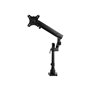 StarTech.com Desk Mount Monitor Arm with 2x USB 3.0 ports - Full Motion Single Monitor Pole Mount up to 34" VESA Display - C-Cla