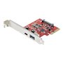 StarTech.com 2-Port 10Gbps USB-A & USB-C PCIe Card Adapter - USB 3.1 Gen 2 PCI Express Expansion Add-On Card - Windows macOS Lin