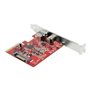 StarTech.com 2-Port 10Gbps USB-A & USB-C PCIe Card Adapter - USB 3.1 Gen 2 PCI Express Expansion Add-On Card - Windows macOS Lin