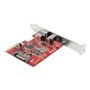 StarTech.com 2-Port 10Gbps USB-A & USB-C PCIe Card Adapter - USB 3.1 Gen 2 PCI Express Expansion Add-On Card - Windows macOS Lin