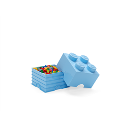 LEGO Aufbewahrungsstein, 4 Noppen, hell blau