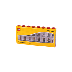 LEGO Minifiguren-Schaukasten für 16 minifiguren, rot