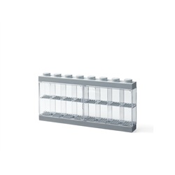 LEGO Minifiguren-Schaukasten für 16 minifiguren, grau