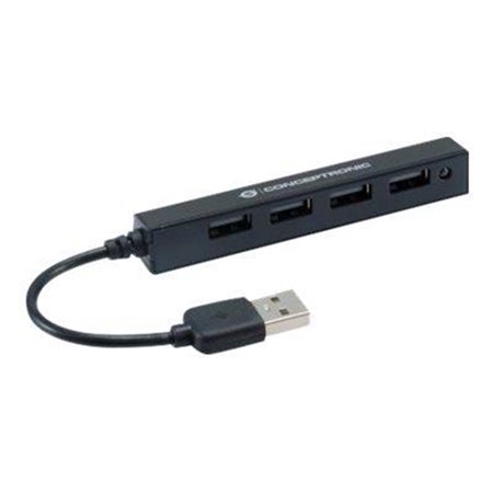 Conceptronics HUBBIES HUBBIES05B USB-Hubs - 4 - Schwarz
