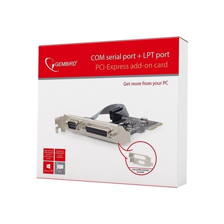 Gembird PEX-COMLPT-01 - parallel/serial adapter