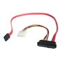 StarTech.com SAS 29 Pin zu SATA Kabel mit LP4 Strom