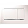 Geberit actuator plate sigma30 white/bright chrome/white