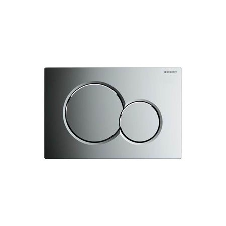 Geberit actuator plate sigma01 for dual flush: bright chrome