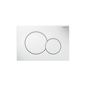 Geberit actuator plate sigma01 for dual flush: white alpine