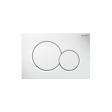 Geberit actuator plate sigma01 for dual flush: white alpine