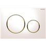 Geberit actuator plate sigma20 for dual flush white gold whi